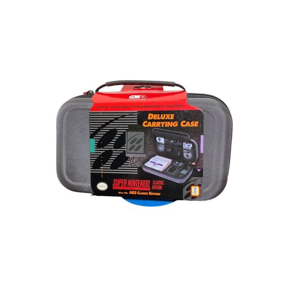 SNES / NES Classic Mini Edition Deluxe Carrying Case for Super Nintendo - New - Picture 1 of 5